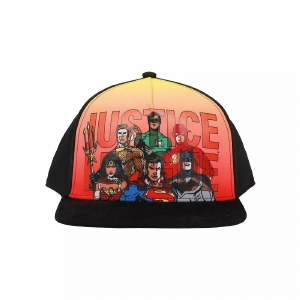 Justice League Of America Squad Youth Black Snapback Hat