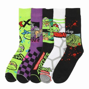 Teenage Mutant Ninja Turtles 5 Pair Crew Socks