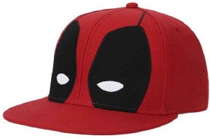 Deadpool Big Face Flat Bill Snapback Cap
