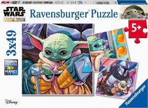 Ravensburger Star Wars The Mandalorian: Grogu Moments - 3 x 49 Piece Kids Jigsaw Puzzle Set