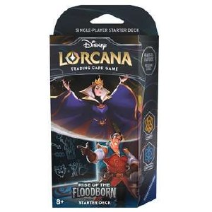Disney Lorcana Rise of the Floodborn Starter Deck Amber Sapphire