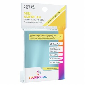 Mini American Size Prime Board Game Sleeves 44x67mm Gloss 50ct