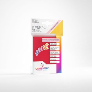 Gamegenic Japanese Size Prime Card Sleeves Red 60ct