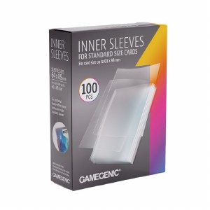 Gamegenic Perfect Fit Inner Card Sleeves Standard Size Clear