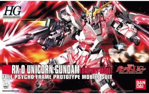 Gundam Unicorn Destroy Mode High Grade 1/144 Model Kit