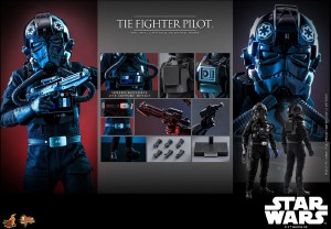 Hot Toys Star Wars A New Hope TIE Fighter Pilot 1/6 Action Figure