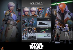Hot Toys Star Wars Rebels Sabine Wren 1/6 Scale Action Figure