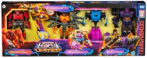 TransFormers Legacy United Action Figure 4 Pack Target Exclusive- Prime Universe Cliffjumper/Beast Wars Universe Tarantulas/G1 Universe Squeezeplay/Cyberverse Universe Tarn
