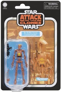 Star Wars The Vintage Collection Attack of the Clones B1 Battle Droid Commander 3.75 In Action Figure