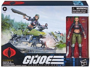 GI Joe Classified Zanya and Chameleon Swamp Skier Action Figure and Vehicle Set