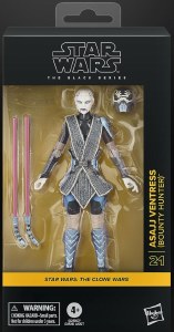 Star Wars Black The Clone Wars Asajj Ventress Bounty Hunter 6 In Action Figure