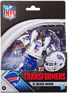 Transformers X NFL Buffalo Bills Blizz-Herd Action Figure