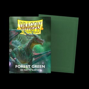 Dragon Shields Matte Forest Green Sleeves Standard Size 100ct