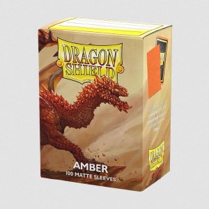 Dragon Shield Matte Amber Standard Size Card Sleeves 100ct