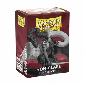 Dragon Shield Matte Non-Glare Blood Red Standard Size Card Sleeves 100ct