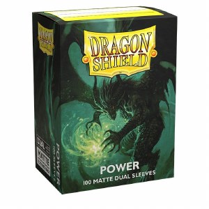 Dragon Shield Matte Dual Power Green Standard Size Card Sleeves