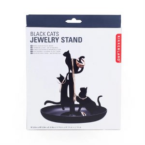 Black Cats Jewelry Stand