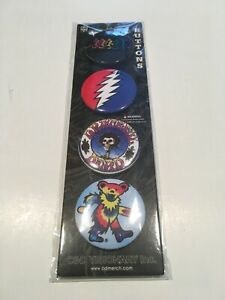 Grateful Dead 4 Pack 1.25" Button Set