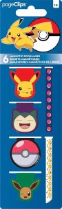 Pokemon Magnetic Page Clips 6 Pack
