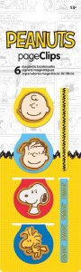Peanuts Pageclips 6 Magnetic Bookmark Set