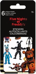 Five Nights at Freddys 6 Sheet Stickerpad