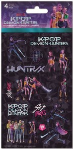 KPop Demon Hunters Sticker 4 Pack