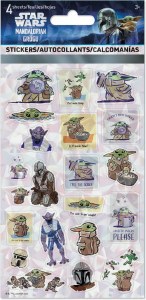 Star Wars The Mandalorian and Grogu Sticker Sheet 4Pk
