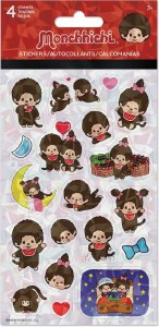 Monchhichi Sticker 4 Pack