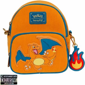 Pokemon Charizard Corduroy Convertible Mini Backpack EE Exclusive