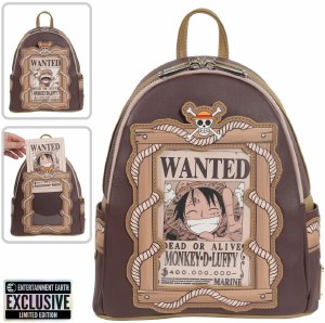 One Piece Monkey D Luffy Wanted Mini Backpack EE Exclusive