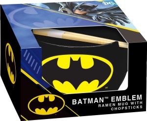Batman Emblem Ramen Mug w/Chopsticks