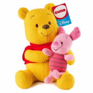 Disney Winnie the Pooh and Piglet 10 In Knit Plush Doll