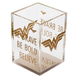 Wonder Woman Logo Acrylic Pencil Cup
