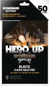 Ironguard Card Sleeves Black Standard Size 50ct