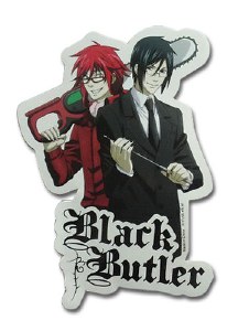Black Butler Grell and Sebastian Sensei Sticker