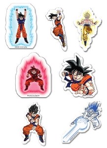 Dragon Ball Z Goku Puffy Sticker Set