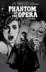 Universal Monsters Phantom of the Opera #4 Ryan Sook B&amp;W Variant