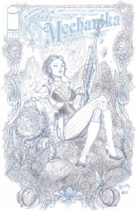 Lady Mechanika Mechanical Menagerie #1 10 Copy Pencil Sketch Variant