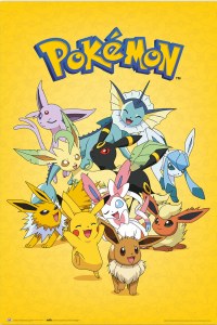 Pokemon Eevee Evolutions 24x36 Poster