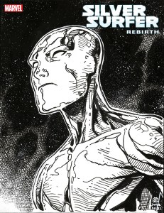 Silver Surfer Rebirth #1 Headshot Sketch Variant