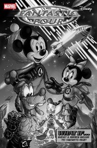 Fantastic Four #30 100 Copy What If Disney BW Variant