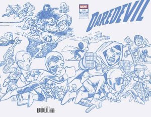 Daredevil #20 50 Copy Giarrusso Connecting Blue Line Sketch Variant