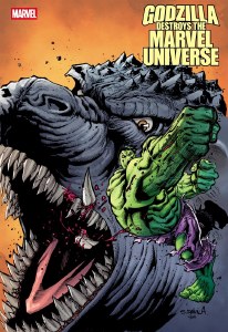 Godzilla Destroys the Marvel Universe #4 Davila Variant