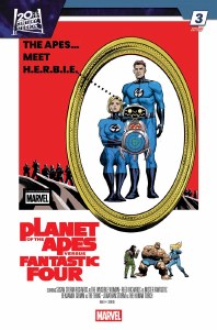 Planet of the Apes vs Fantastic Four #3 Woods Variant