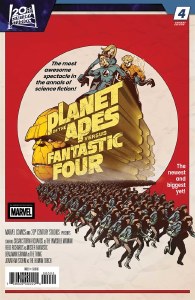 Planet of the Apes vs Fantastic Four #4 Perez Variant