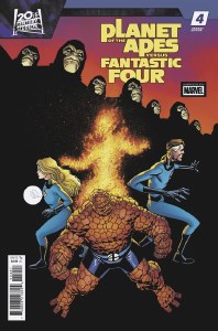 Planet of the Apes vs Fantastic Four #4 Hawthorne Variant