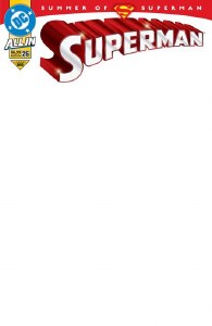 Superman #25 Blank Sketch Variant