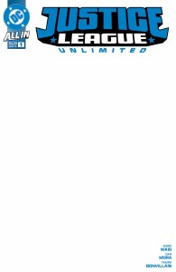 Justice League Unlimited #1 Blank Sketch Variant