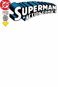 Action Comics #775 Facsimile Blank Sketch Variant
