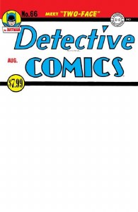 Detective Comics #66 Facsimile Blank Sketch Variant